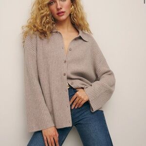 Brand New Tags Attached - Reformation Cashmere button front cardigan